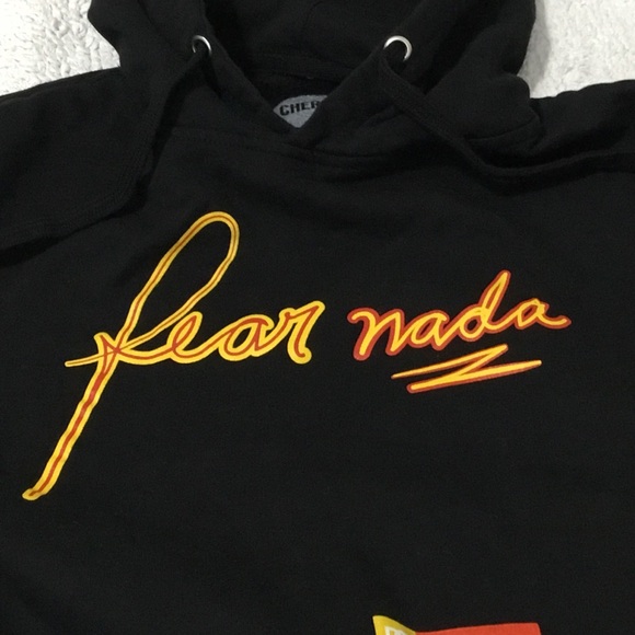 FEAR NADA Hoodie CHERRY DOC EsLoMio size M - Picture 6 of 12